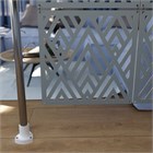 Ширма перегородка для зонирования 230*234 Крепление на стену Перегородка 230*234 ромбы серый на каркасе