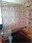 Ширма перегородка для зонирования 250*210 Крепление на стену Перегородка 250*210 ромбы серый на каркасе