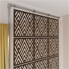 Ширма перегородка для зонирования 230*160 Крепление на стену Перегородка 230*160 ромбы венге на каркасе