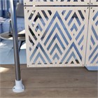 Ширма перегородка для зонирования 230*123 Крепление на стену Перегородка 230*123 ромбы бежевый на каркасе