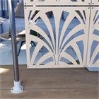 Ширма перегородка для зонирования 250*170 Крепление на стену Перегородка 250*170 веер бежевый на каркасе