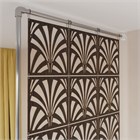 Ширма перегородка для зонирования 250*250 Крепление на стену Перегородка 250*250 веер венге на каркасе