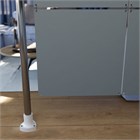 Ширма перегородка для зонирования 230*197 Крепление на стену Перегородка 230*197 глухая серый на каркасе