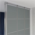 Ширма перегородка для зонирования 230*123 Крепление на стену Перегородка 230*123 глухая серый на каркасе