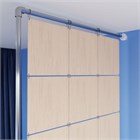 Ширма перегородка для зонирования 250*170 Крепление на стену Перегородка 250*170 глухая бежевый на каркасе