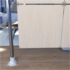 Ширма перегородка для зонирования 230*123 Крепление на стену Перегородка 230*123 глухая бежевый на каркасе