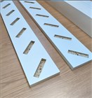 Перегородка реечная для зонирования комнаты. Перегородка из брусков, реек. Жалюзийная. Высота до 250см ширина 180 см. цвет Белый перегородка реечная 2500*1800 белая