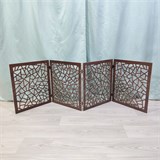 Барьер для собаки. Ограждение для собак. Цвет Венге . 580*2000 мм кристалл-венге-200см