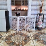 Ограждение для собаки. Барьер для животных . Размер 150*58 см.Белый барьер кристалл белый 150