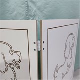 Барьер для щенков. Загородка для щенков. Ограждение для собак. Модель Щенок. Высота 58 см ширина 100 см. щенок 100-1