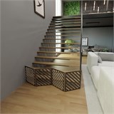 Ограждение для собаки. Перегородка для собак. Высота 58 см ширина 200 см .Цвет венге барьер полоски 200 венге