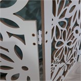 Барьер для собаки. Ограждение для собак . Цвет Белый. Размер 135*75 см барьер цветы 1350*750 белый-1