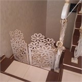 Барьер для собаки. Ограждение для собак . Цвет Белый. Размер 90*75 см барьер цветы 900*750 белый-1