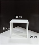 Стеллаж модульный напольный для зонирования комнаты. Модуль 38*38 см. стеллаж модуль 380*380 белый