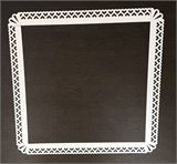 Наличники резные из пластика для окна. Комплект 4 шт+соединители. наличники 1500*1500 сердце-1