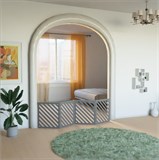 Ограждение для собаки. Перегородка для собак. Высота 58 см ширина 200 см .Цвет серый Барьер полоски 200*580 серый